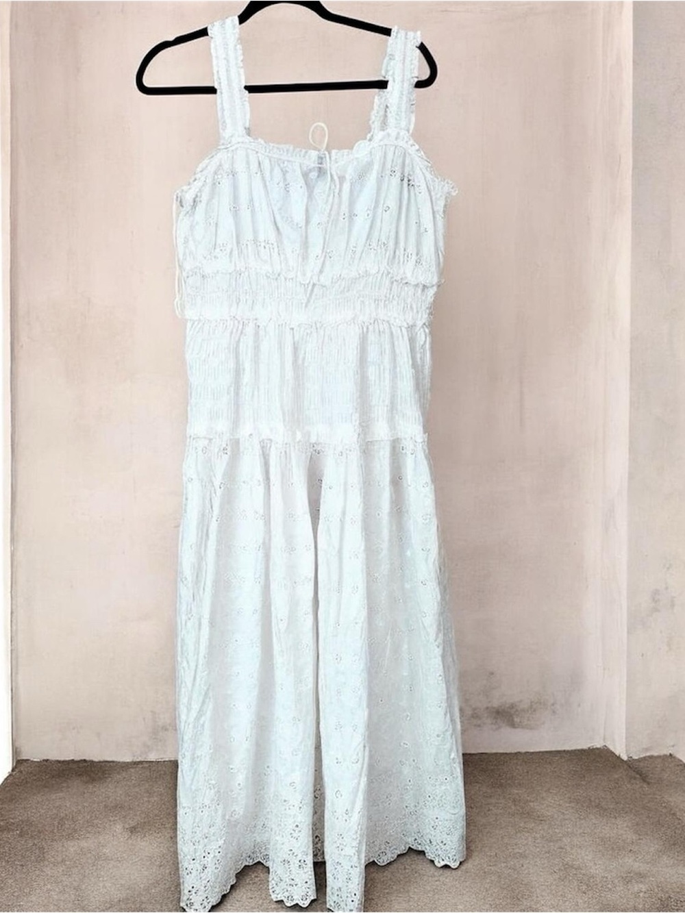 White Maxie Eyelet Sundress
